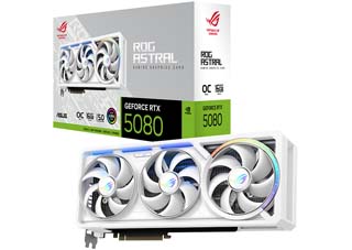 Asus GeForce RTX 5080 ROG Astral OC 16GB DLSS 4 - White [90YV0LV4-M0NA00]