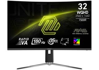 MSI MAG 32CQ6PF Quad HD 31.5¨ Curved Wide LED VA - 180Hz / 0.5ms with AMD FreeSync - HDR Ready