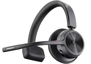 Poly Voyager 4310-M Wired USB-C + Wireless Mono Headset with BT700 dongle + Charging Stand - Microsoft Teams Certified [77Y97AA]