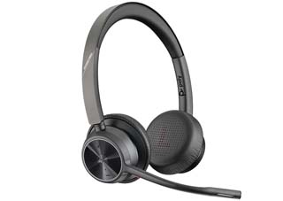 Poly Voyager 4320 Wired USB-A + Wireless Stereo Headset with BT700 dongle - Microsoft Teams Certified