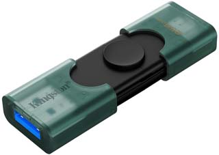Kingston DataTraveler Duo USB-A / USB-C Flash Drive - 256GB