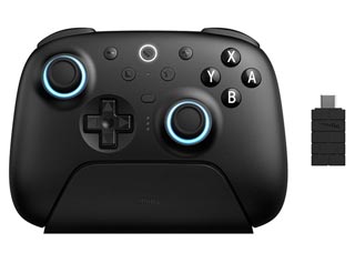 8BitDo Ultimate 2 Controller for Windows PC / Switch 1 & 2 - 2.4GHz, Bluetooth and Wired - Black [RET00520]