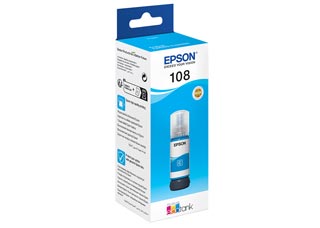 Epson 108 Ecotank Cyan 70ml Bottle