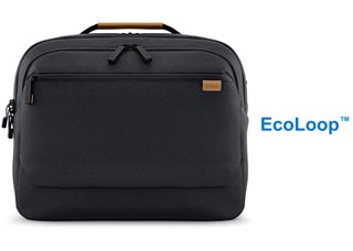 Dell EcoLoop Premier Briefcase 14-16 CC7625 Black 16L 0.92kg Ocean-Bound Plastic Lockable Zips