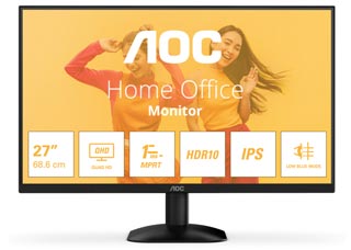 AOC Q27B35E Quad HD 27¨ Wide LED IPS - 75Hz / 4ms - HDR Ready