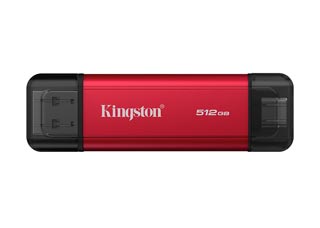 Kingston 512GB Dual Portable SSD USB-C/A 3.2 Gen 2 [SPSD/512GB]