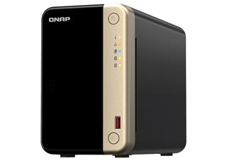 Qnap TS-264 2-Bay Diskless NAS Intel Celeron N5095 Quad-Core 8GB DDR4 2x M.2 NVMe Dual 2.5GbE HDMI Black