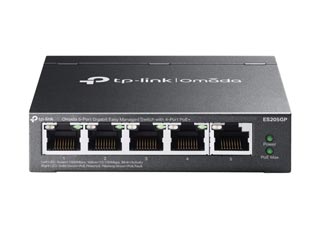 TP-Link Omada ES205GP V1 Managed 5-Port Gigabit PoE+ Switch 65W