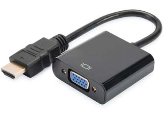Digitus Αντάπτορας HDMI (Male) σε VGA (Female) with Audio