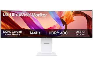 LG Electronics 49U950A-W Dual Quad HD 49¨ Curved Ultra Wide LED IPS - 144Hz / 5ms with AMD FreeSync Premium - Nvidia G-Sync Compatible - HDR Ready
