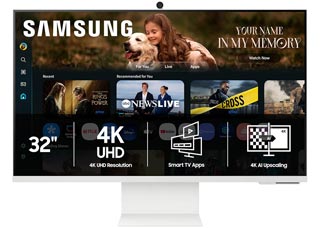 Samsung Smart M8 M80F Ultra HD 32¨ Wide LED VA - 60Hz / 4ms - HDR Ready - White