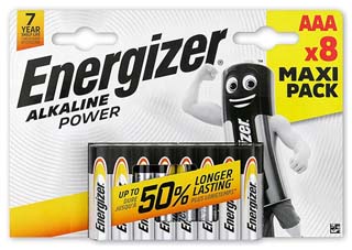 Energizer Alkaline Power Μπαταρίες AAA-LR3 8-Pack