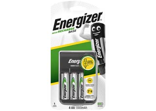 Energizer Base Charger F016742 AA/AAA με 4 επαναφορτιζόμενες μπαταρίες ΑΑ(1300mAh) & τροφοδοσία USB
