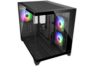 Cougar FV150 Mini RGB Windowed Mini-Tower Case Tempered Glass - Black [382QA60.0001]
