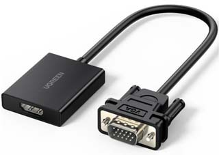 Ugreen CM513 Αντάπτορας VGA (Male) σε HDMI (Female) with Audio and USB-C Power Supply