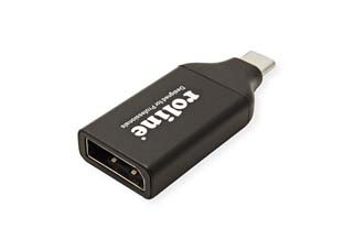 Roline Adapter USB Type-C Male - DisplayPort Female v1.2 - Black [12.03.3227-10]