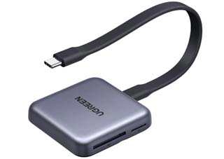 UGREEN CM898 USB-C OTG Magnetic SD/ microSD 4.0 Card Reader with 100W USB-C Pass-Through Port [65095]