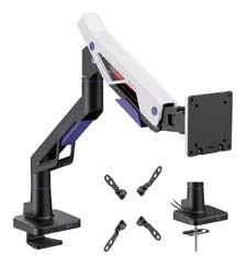 Brateck Atlas Neo Heavy Duty Gaming Monitor Arm with Gas-Spring - 1x USB-A/ 1x USB-C