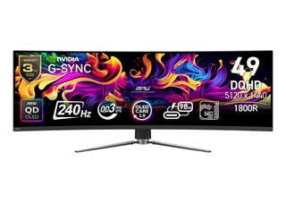 MSI MPG 491CQPX QD-OLED Dual Quad HD 49¨ Curved UltraWide OLED - 240Hz / 0.03ms - Nvidia G-Sync Compatible - HDR Ready