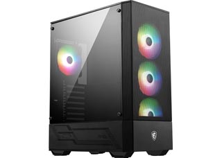 MSI MAG Forge 112R ARGB Windowed Mid-Tower Case Tempered Glass Panel - Black [MAG FORGE 112R]
