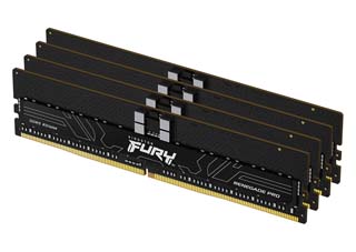 Kingston 128GB Fury Renegade Pro DDR5 7200MHz CL38 (Kit of 4) - Black