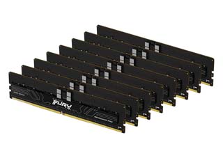 Kingston 128GB Fury Renegade Pro DDR5 7200MHz CL38 (Kit of 8) - Black