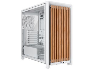 Corsair FRAME 4000D Wood RS Windowed Mid-Tower Tempered Glass - White/Oak [CC-9011341-WW]