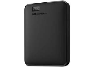 Western Digital Elements USB 3.2 Gen 1 External Hard Drive - 4TB - Black [WDBU6Y0040BBK-WESN]