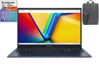 Bundle Laptop Asus Vivobook (Core 5 RAM 16GB SSD 512GB Windows 11 Home) + Τσάντα AP4600 + Bitdefender Total Security για 2 Έτη