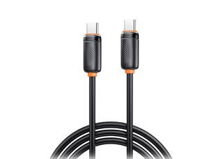 XO NB-Q302B Καλώδιο USB 2.0 Type-C (Male) - Type-C (Male) - 3A Power Delivery - 60W - 1.0m - Black [NB-Q302B BLACK]