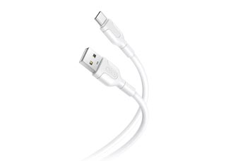 XO NB212 Καλώδιο USB 2.0 Type-A (Male) - Type-C (Male) - 2.1A Power Delivery - 10.5W - 1.0m - White [NB212 WHITE]