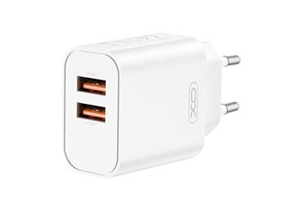 XO CE34 12W Charger - 2x USB-A - White [CE34 WHITE]