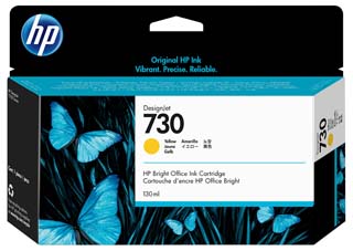 HP 730 Yellow DesignJet Ink Cartridge 130ml