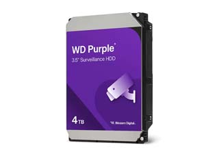 Western Digital 4TB Purple SATA III For Surveillance [WD44PURZ]