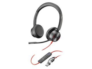 Poly Blackwire 8225 Wired USB-C Stereo Headset with USB-C/A adapter – Microsoft Teams Certified