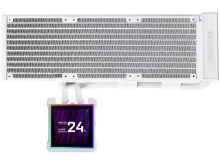 Lian Li Hydroshift II LCD-S 360 CPU Liquid Cooler - No Fans - White
