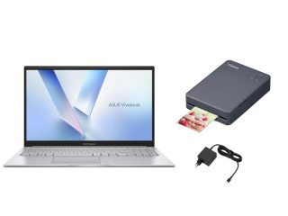Bundle Laptop Asus Vivobook (Core 5 - RAM 16GB - SSD 512GB - FreeDos) + 68W PSU + Printer Canon Selphy QX20