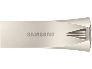 Samsung BAR Plus MUF-128BE3 128GB USB Flash Drive USB 3.1 Metal 400MB/s Read Champagne Silver