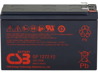 CSB GP1272F2 Universal Replacement Battery Cartridge 12V 7.2Ah (152.9x65.8x99.6mm)