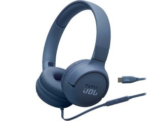 JBL Tune 520C Wired On-Ear Headphones - Blue