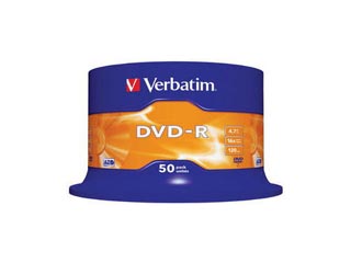 Verbatim DVD-R 50-Pack Spindle 16x Speed (4.7GB) [43548]