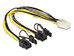 Delock Power Cable for PCI Express Card 6pin Female to 2x8pin Male - 30cm [83433] Εικόνα 2