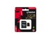 Kingston Canvas React 32GB micro SDHC Class 10 UHS-1 U3 + SD Adapter [SDCR/32GB] Εικόνα 2