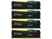 Kingston 128GB Fury Beast RGB 5600MHz DDR5 CL40 (Kit of 4) - Black [KF556C40BBAK4-128] Εικόνα 2