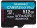Kingston Canvas Go Plus Gen 4 512GB micro SDXC Class 10 UHS-1 U3 V30 A2 + SD Adapter [SDCG4/512GB] Εικόνα 2