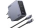UGREEN X763 160W GaN Charger with Cable - 1x USB-A/ 3x USB-C [25877] Εικόνα 2
