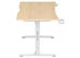 Anda Seat Desk Xtreme 1.4m, Adjustable Height - White/Wood [AD-D-DD1-1400-07-K] Εικόνα 4
