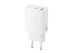XO L163 30W Charger - 1x USB-A & 1x USB-C - White [L163 WHITE] Εικόνα 2