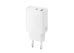 XO L161 20W Charger - 1x USB-A & 1x USB-C - White [L161 WHITE] Εικόνα 2