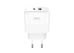 XO L137 20W Charger - 1x USB-A & 1x USB-C - White [L137 WHITE] Εικόνα 2